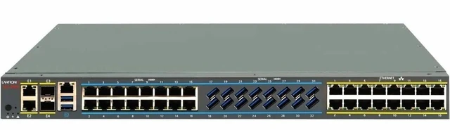 Alt view image 3 of 4 - Lantronix SLC9016-NA Out-of-Band Management Platform - 8 GB - LPDDR4 SDRAM - Twisted Pair, Optical Fiber - 2 Total Expansion Slot(s) - 2 x Network (RJ-45) - 2 x USB - 16 x Serial Port - 10/100/1000Bas