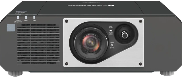 Alt view image 4 of 6 - Panasonic DLP Projector - Black - Front - 6000 lm