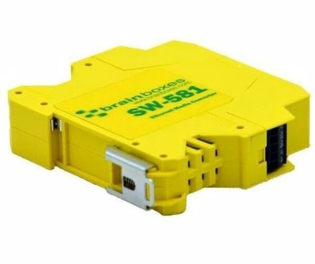 Alt view image 2 of 5 - Brainboxes SW-581 Transceiver/Media Converter - 1 x Network (RJ-45) - Gigabit Ethernet - 1000Base-X - 1000 Mbit/s - 1 x Expansion Slots - SFP - 1 x SFP Slots - Power Supply - DIN Rail Mountable - TAA