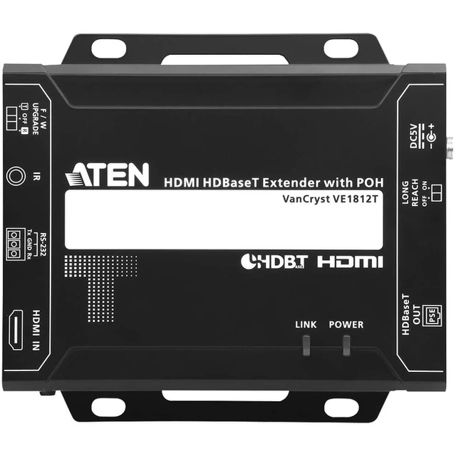 Alt view image 2 of 6 - Aten HDMI HDBaseT Transmitter with POH (4K@100m) (HDBaseT Class A)