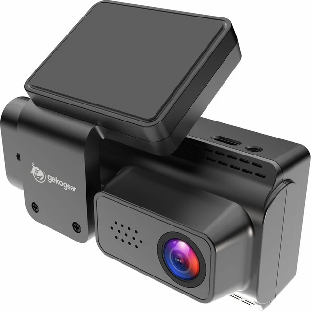 Alt view image 7 of 7 - GekoGear 3 Channel 4K Dash Cam with GPS and App Access - 3" Screen - Front/Rear/Cabin - Wired/Wireless - 3840 x 2160 Video - CMOS