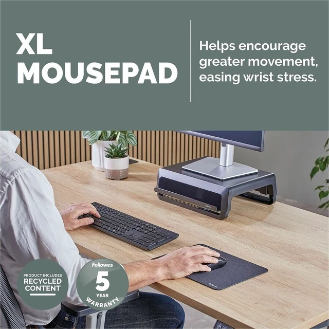 Alt view image 8 of 11 - BREYTA XL MOUSEPAD, BLACK