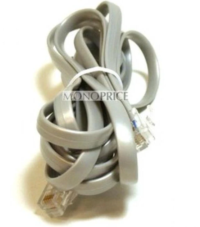 Alt view image 7 of 7 - Monoprice Landline Telephone Cable - 7 Feet - RJ12(6P6C) Straight for Data