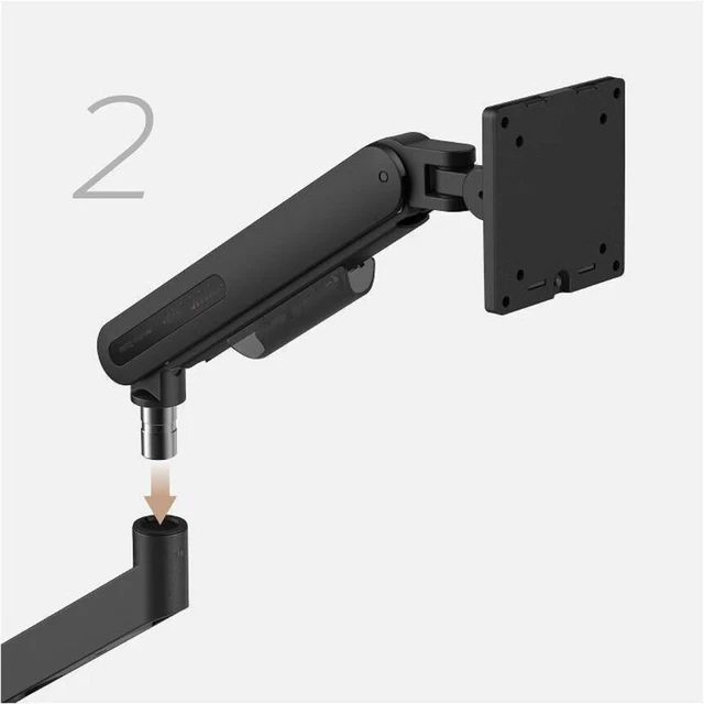 Alt view image 6 of 7 - BenQ Ergo Arm Mounting Arm for Monitor - 40" Screen Support - 24.20 lb Load Capacity - 75 x 75, 100 x 100 - VESA Mount Compatible - 1