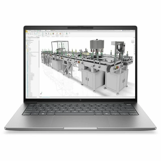 Alt view image 6 of 7 - HP ZBook 8 G2i 14" Touchscreen Copilot+ PC Mobile Workstation - WUXGA - Intel Core Ultra X7 Series 3 368H - 32 GB - 1 TB SSD - Meteor Silver Aluminum - Intel Chip - 1920 x 1200 - Windows 11 Pro -