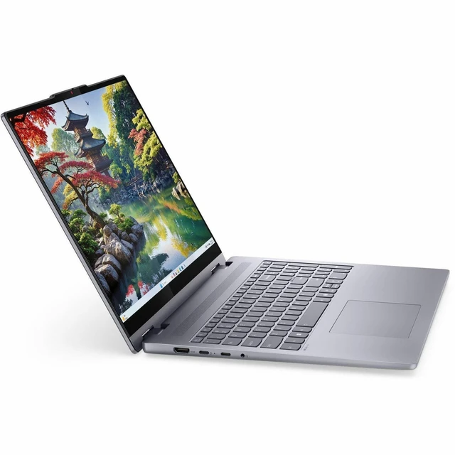 Alt view image 3 of 7 - Lenovo IdeaPad 5 16IAL10 83KS000YUS 16" Touchscreen Convertible 2 in 1 Notebook - WUXGA - 60 Hz - Intel Core Ultra 7 255U - 16 GB - 512 GB SSD - English Keyboard - Luna Gray - Intel Chip - 1920 x