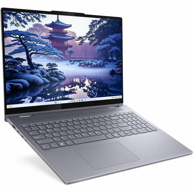 Alt view image 5 of 7 - Lenovo IdeaPad 5 16IAL10 83KS000YUS 16" Touchscreen Convertible 2 in 1 Notebook - WUXGA - 60 Hz - Intel Core Ultra 7 255U - 16 GB - 512 GB SSD - English Keyboard - Luna Gray - Intel Chip - 1920 x