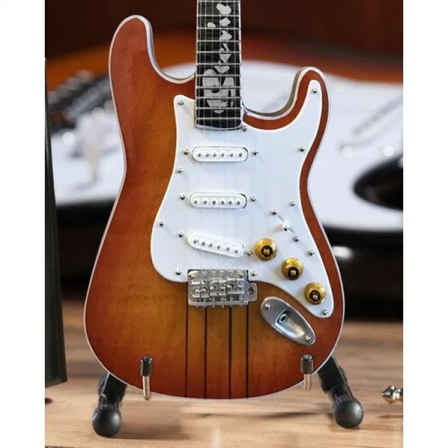 Alt view image 2 of 5 - Axe Heaven Stevie Ray Vaughan Signature Hamiltone Mini Guitar Replica Collectible SRV-058