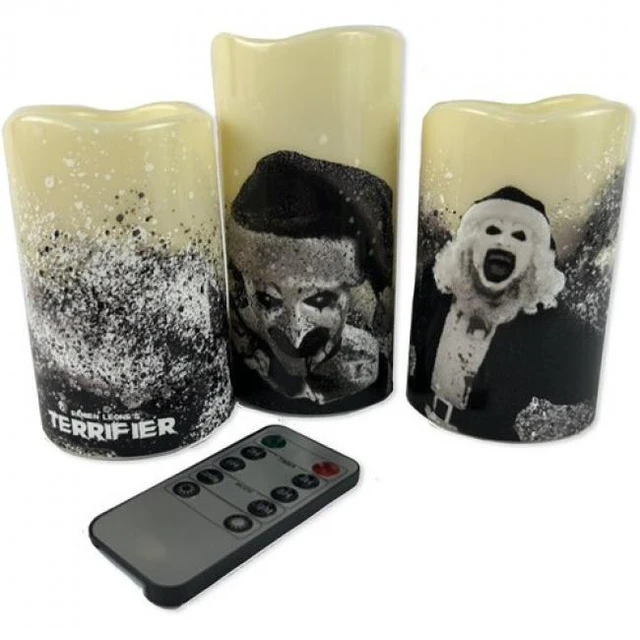 Main image of Terrifier - 3-Piece LED Flameless Candle Set with Remote Control