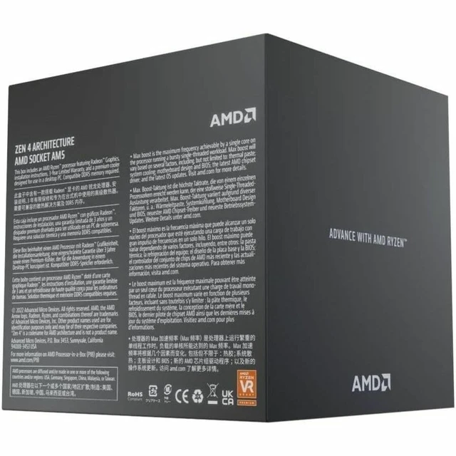 Alt view image 5 of 6 - AMD Ryzen 7 7700 processor 3.8 GHz 32 MB L3 Box