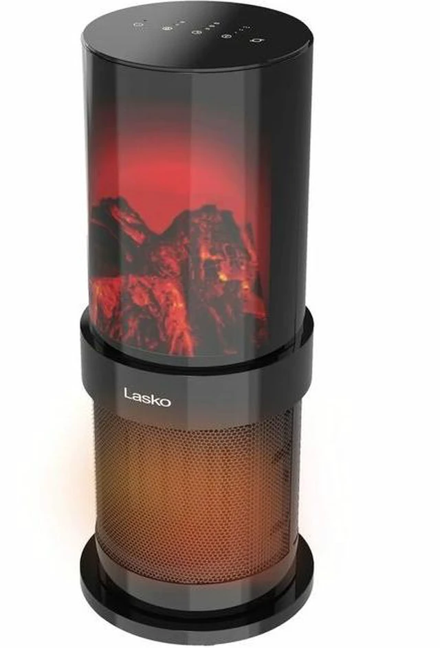 Main image of Lasko 20" Fireplace Ceramic Tower Space Heater - Ceramic - Electric - 900 W to 1500 W - 2 x Heat Settings - Timer - 300 Sq. ft. Coverage Area - 1500 W - 120 V AC - 12.50 A - Oscillation - Indoor,