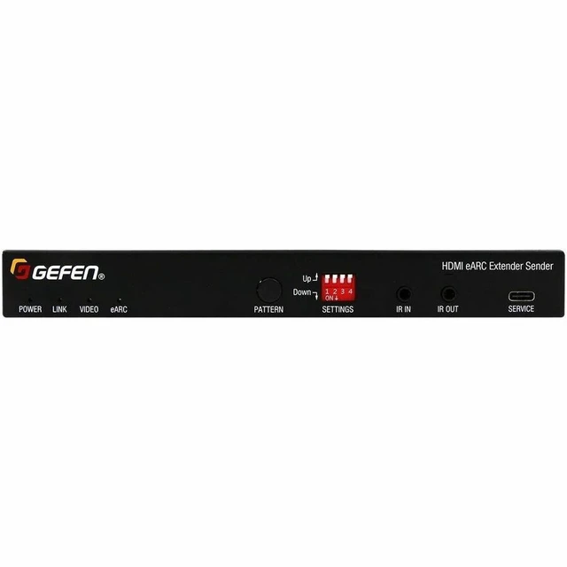 Alt view image 5 of 5 - Gefen HDMI eARC Extender over HDBaseT 3.0 - 1 Input Device - 2 Output Device - 328.08 ft Range - 4 x Network (RJ-45) - 2 x USB - 1 x HDMI In - 2 x HDMI Out - 2 x Remote (IR) Input - 2 x Remote (IR) Ou