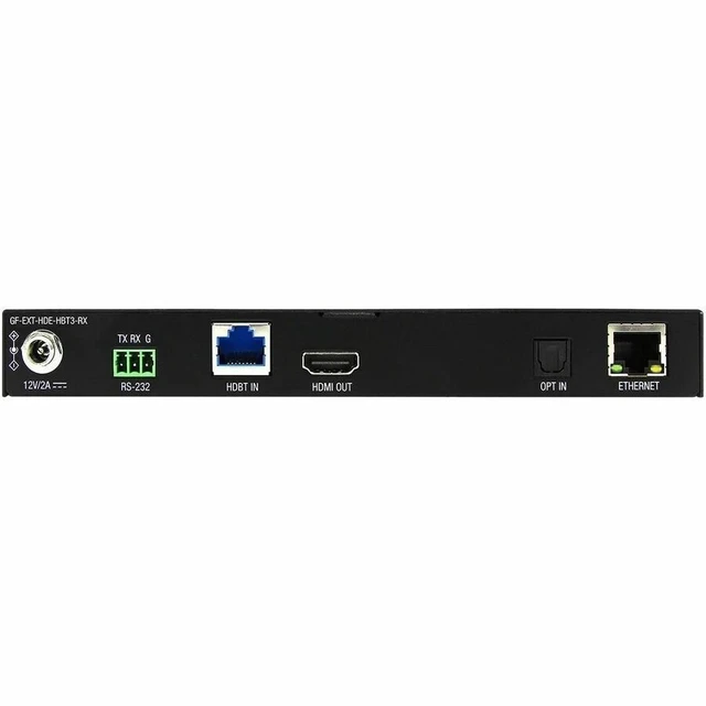 Alt view image 4 of 5 - Gefen HDMI eARC Extender over HDBaseT 3.0 - 1 Input Device - 2 Output Device - 328.08 ft Range - 4 x Network (RJ-45) - 2 x USB - 1 x HDMI In - 2 x HDMI Out - 2 x Remote (IR) Input - 2 x Remote (IR) Ou