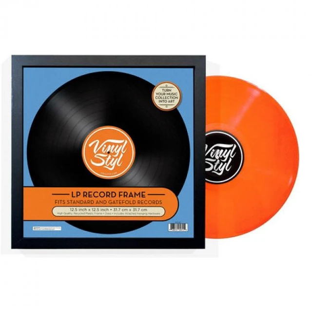 Alt view image 4 of 5 - Vinyl Styl? VS-F-001 12 Inch Vinyl Record Display Frame - Wall Hanging (Black)