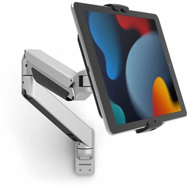 Alt view image 8 of 11 - Compulocks Cling Reach Mounting Arm for Tablet iPad Black Silver Landscape/Portrait