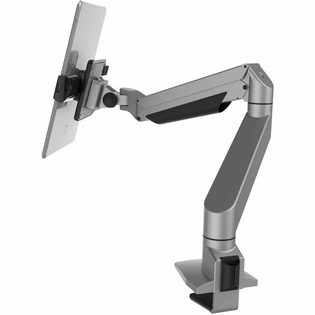 Alt view image 10 of 11 - Compulocks Cling Reach Mounting Arm for Tablet iPad Black Silver Landscape/Portrait