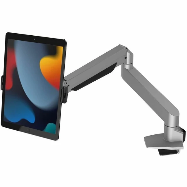 Alt view image 11 of 11 - Compulocks Cling Reach Mounting Arm for Tablet iPad Black Silver Landscape/Portrait