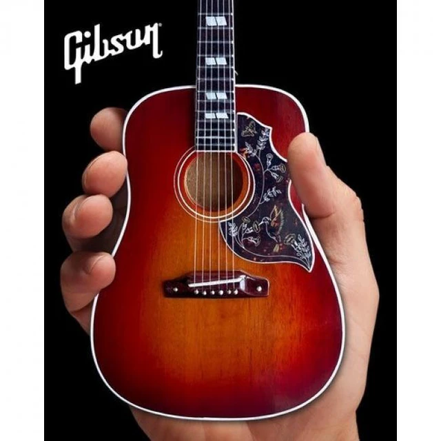 Main image of Axe Heaven Gibson Hummingbird Vintage Cherry Sunburst Mini Acoustic Guitar Replica Collectible GG-631