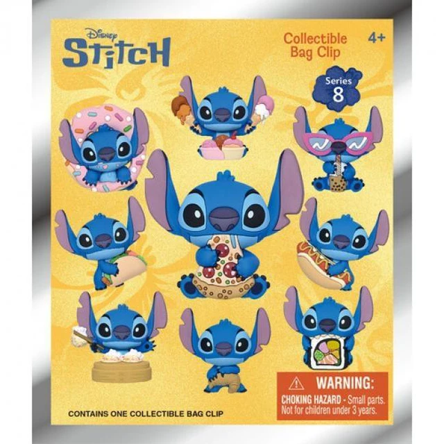 Main image of Stitch - 3D Foam Bag Clip Series 8 - 24pc Blind Bag PDQ