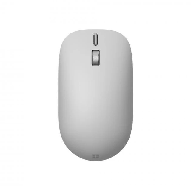 Alt view image 2 of 5 - Microsoft Surface Mouse Platinum - Wireless - Bluetooth Connectivity - Ambidextrous Mouse with BlueTrack and Haptics