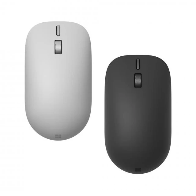 Alt view image 5 of 5 - Microsoft Surface Mouse Platinum - Wireless - Bluetooth Connectivity - Ambidextrous Mouse with BlueTrack and Haptics