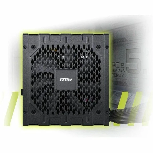 Alt view image 10 of 12 - MSI MAG 850W Power Supply Internal 120 V AC 230 V AC Input 5 V DC 3.3 V DC 12 V DC 5 V SB -12 V DC Output 850 W Active PFC 1 +12V Rails PCI Express Connector 5.1 1 Fan 90% Efficiency MAGGN85A