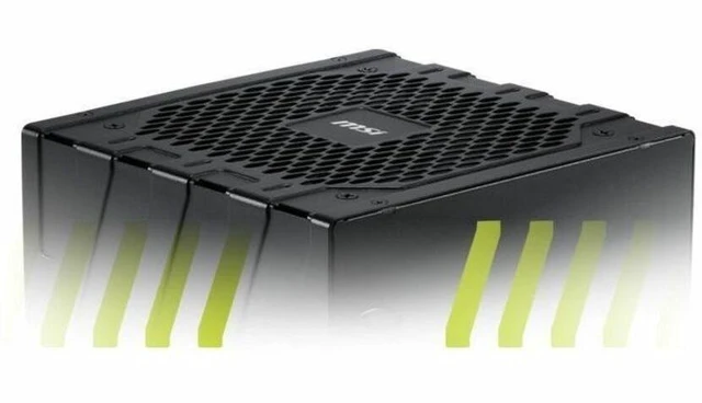 Alt view image 12 of 12 - MSI MAG 850W Power Supply Internal 120 V AC 230 V AC Input 5 V DC 3.3 V DC 12 V DC 5 V SB -12 V DC Output 850 W Active PFC 1 +12V Rails PCI Express Connector 5.1 1 Fan 90% Efficiency MAGGN85A