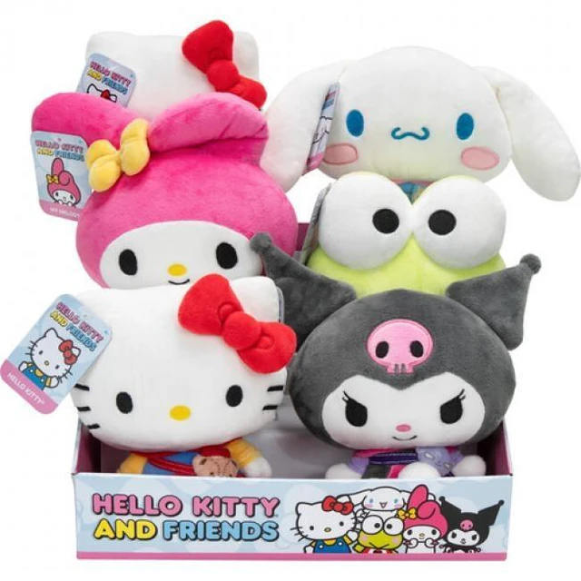 Main image of Jazwares - Hello Kitty - 8" Core Plush Assortment 6ct PDQ