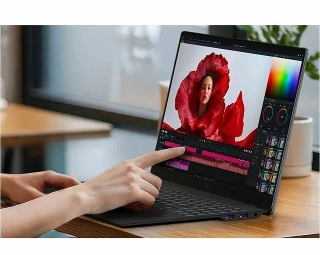 Alt view image 2 of 7 - LG gram Pro 17Z90U-H.AU77U1 17" Touchscreen Copilot+ PC Notebook - WQXGA - Intel Core Ultra 7 Series 3 355 - 16 GB - 1 TB SSD - Black - Intel Chip - 2560 x 1600 - Windows 11 Home - Intel - In-pla