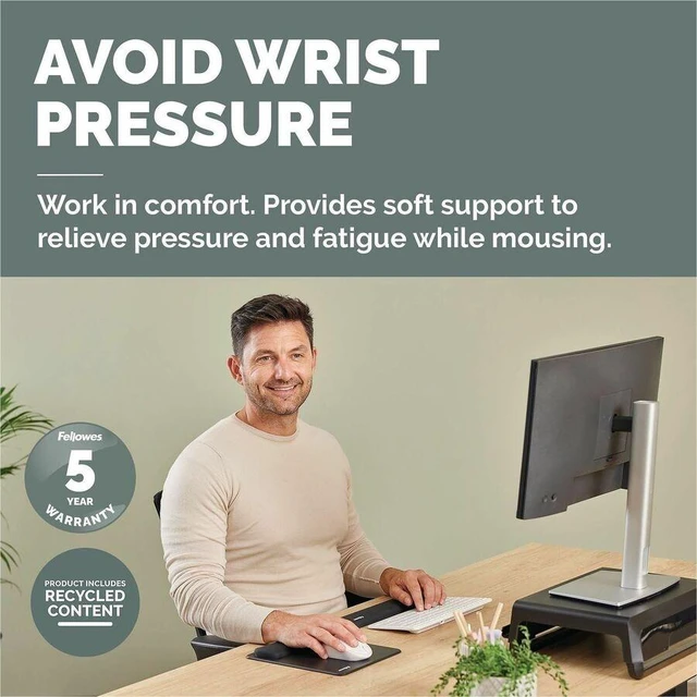 Alt view image 10 of 11 - BREYTA Mouse PAD Wrist Rest - Black 100145418