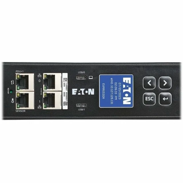 Alt view image 7 of 10 - Eaton 3-Phase Managed Rack PDU G4, 208V, 24 Outlets, 24A, 8.6kW, L15-30 Input, 10 ft. Cord, 0U Vertical EVMA1530A