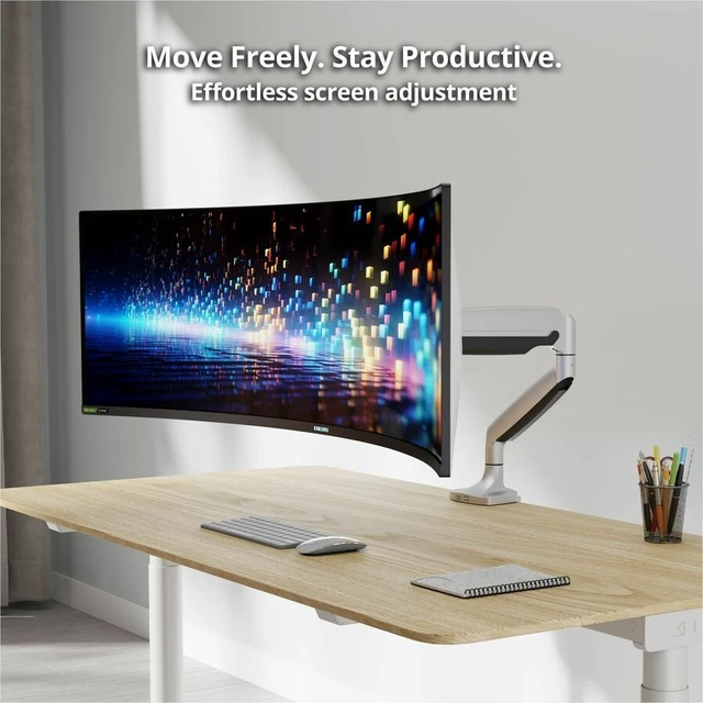 Alt view image 8 of 11 - Siig CE-MT5B11-S1 monitor mount / stand 114.3 cm (45") Desk Grey