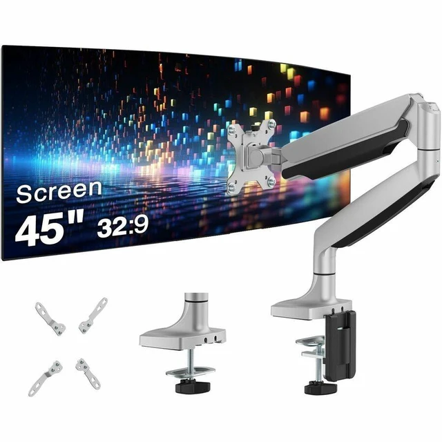 Alt view image 10 of 11 - Siig CE-MT5B11-S1 monitor mount / stand 114.3 cm (45") Desk Grey