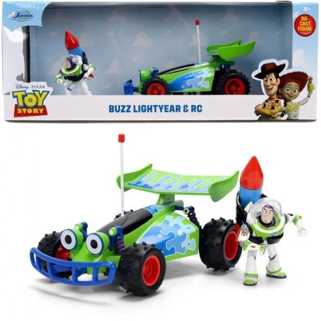 Main image of Disney Toy Story - Hollywood Rides - 1:24 RC Turbo Buggy Die-Cast Car & Buzz Lightyear Figure