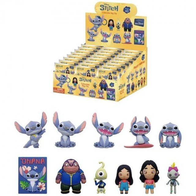 Main image of DISNEY LILO & STITCH 3D FOAM BAG CLIP S63 24CT PDQ