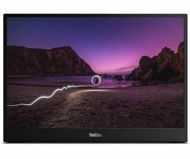 Alt view image 5 of 9 - Lenovo ThinkVision M16 16" Class WUXGA LED Monitor - 16:10 - Eclipse Black - 16" Viewable - In-plane Switching (IPS) Technology - WLED Backlight - 1920 x 1200 - 16.7 Million Colors - 300 Nit