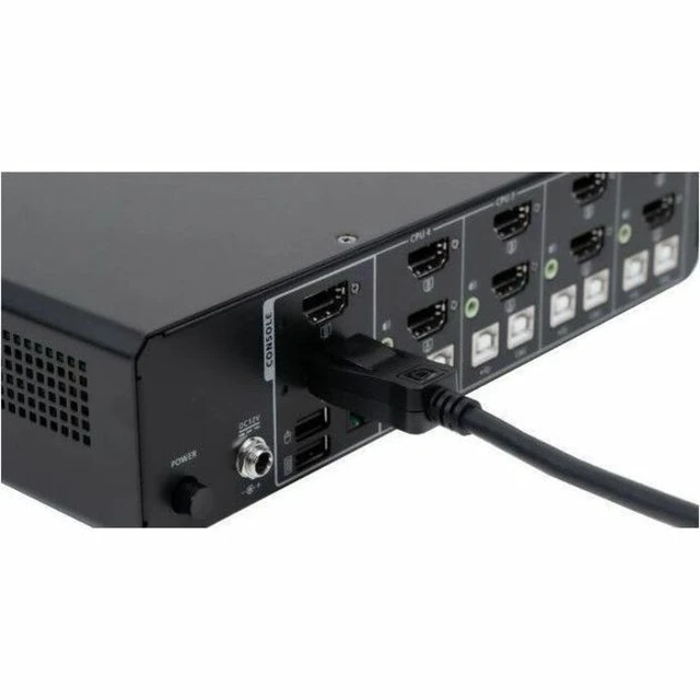 Alt view image 5 of 8 - IOGEAR 4-Port Dual View True Universal (DP/HDMI) Secure KVM Switch w/Audio and CAC Support - GCS1524TAA4C
