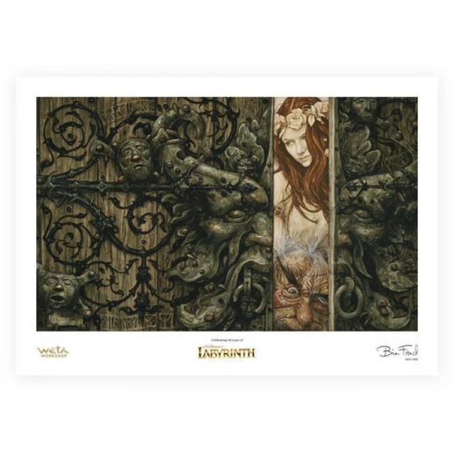 Main image of W?t? Workshop Labyrinth (1986) Sarah and Hoggle Navigate the Labyrinth Limited Edition Art Print