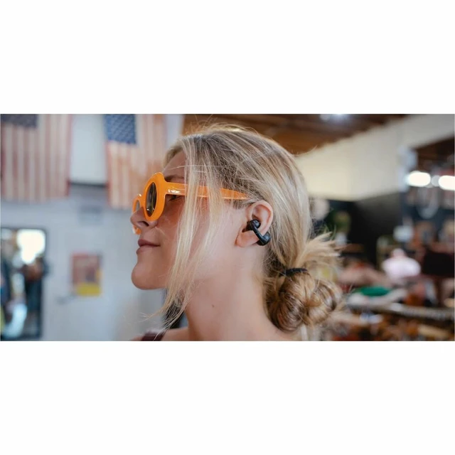 Alt view image 14 of 14 - JLab, Flex, Open Ear Earbuds, Clip On True Wireless Bluetooth Earbuds, Black