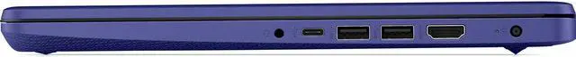 Alt view image 6 of 18 - HP 14 Series 14" Laptop - Intel Celeron N4020 - 4GB RAM - 64GB eMMC - Windows 10 Home in S mode - Indigo Blue  14-dq0010nr (47X74UA#ABA)
