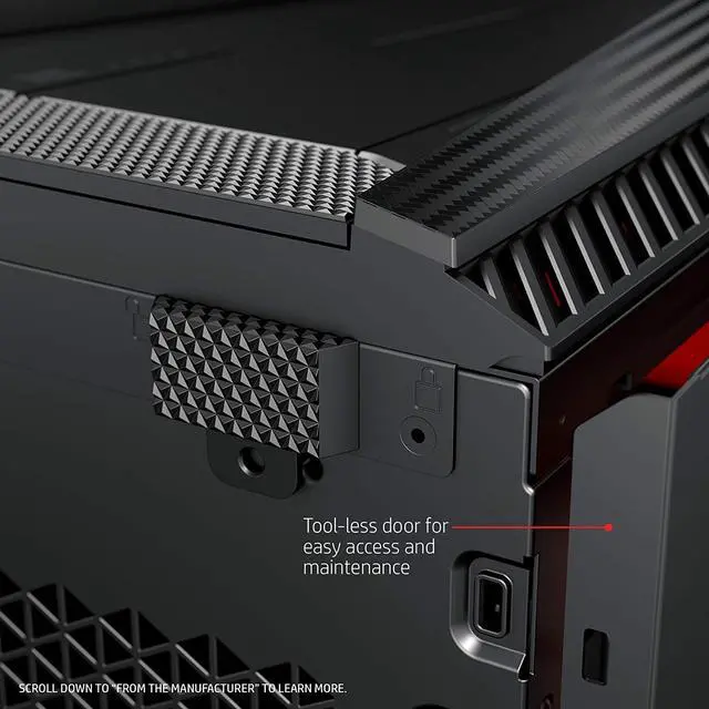 Alt view image 6 of 8 - OMEN by HP Gaming Desktop Computer, Intel Core i7-8700K, NVIDIA GeForce GTX 1080 Ti, 16GB RAM, 2TB hard drive, 512GB SSD, Windows 10 (880-130, Black)