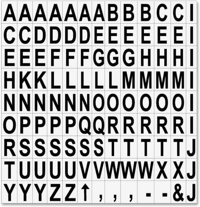 Alt view image 5 of 7 - Bi-silique Interchangeable Magnetic Board Accessories Letters Black 3/4"h KT2220