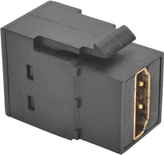 Alt view image 4 of 18 - TRIPP LITE P164-000-KP-BK HDMI Coupler Keystone Panel Mount All-in-One F/F Black