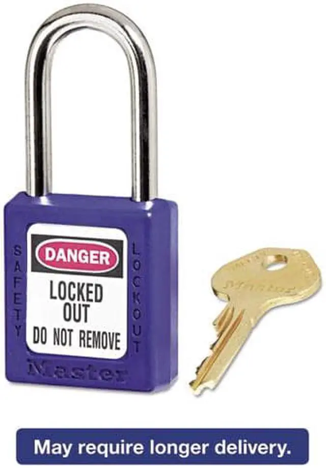 Alt view image 2 of 15 - No. 410 Safety Lockout Padlocks|6 Pin Blue Safety Lock-Out Padlock Key
