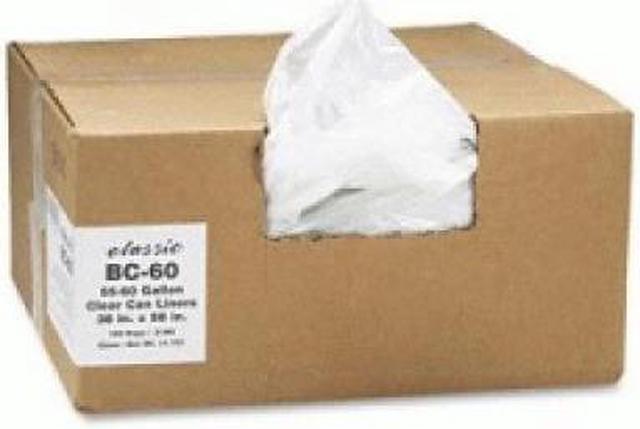 Alt view image 4 of 8 - Classic Clear Clear Low-Density Can Liners 55-60gal .9 Mil 38 x 58 Clear 100