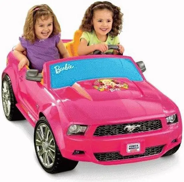 Alt view image 6 of 13 - Fisher-Price Power Wheels Barbie Ford Mustang