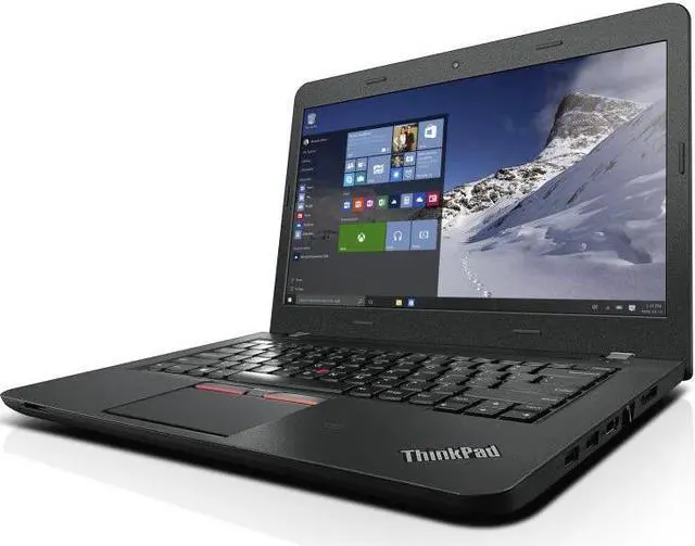 Alt view image 4 of 8 - Lenovo ThinkPad E460 20ET004GUS 14" (In-plane Switching (IPS) Technology) Notebook - Intel Core i7 (6th Gen) i7-6500U Dual-core (2 Core) 2.50 GHz - Graphite Black