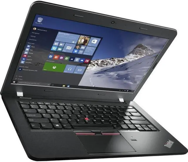 Alt view image 2 of 8 - Lenovo ThinkPad E460 20ET004GUS 14" (In-plane Switching (IPS) Technology) Notebook - Intel Core i7 (6th Gen) i7-6500U Dual-core (2 Core) 2.50 GHz - Graphite Black
