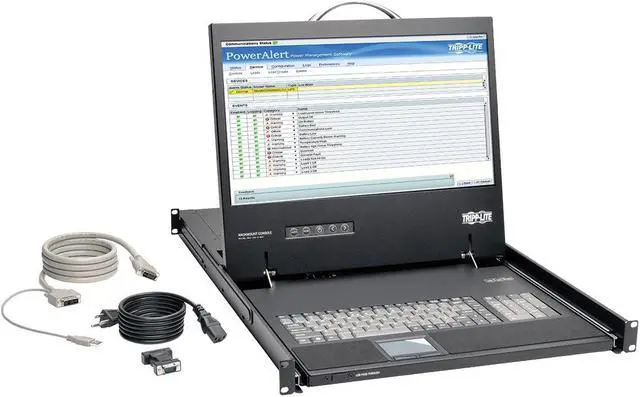 Alt view image 2 of 20 - Tripp Lite B021-000-19-HD2 Rack Console Dvi Vga 19In Lcd 1Urm For Kvm Switch 1080P Taa