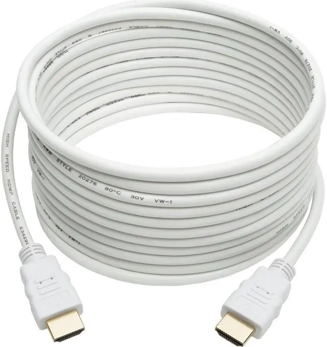 Alt view image 2 of 19 - Tripp Lite P568-016-WH High-Speed HDMI 4K Cable (M/M), White, 16 ft.